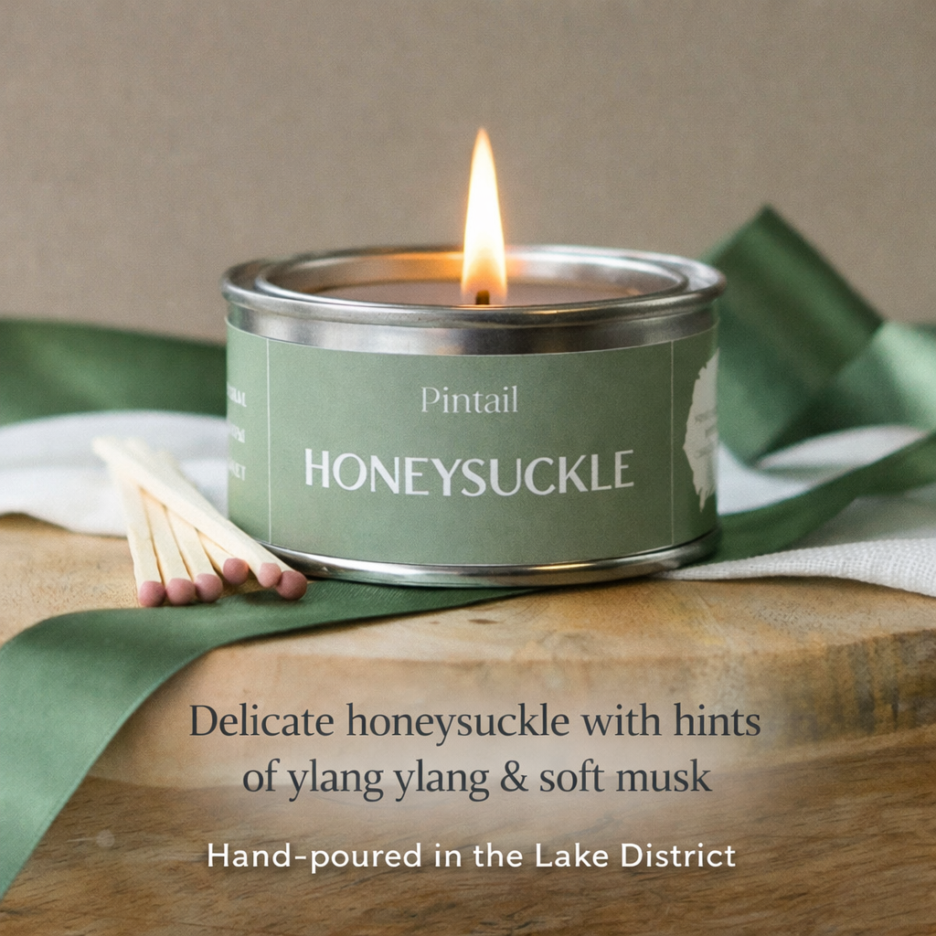 Lake District Hand Poured Candle Gift Set | Natural Scented Paint Tin Candles (4 Pack)