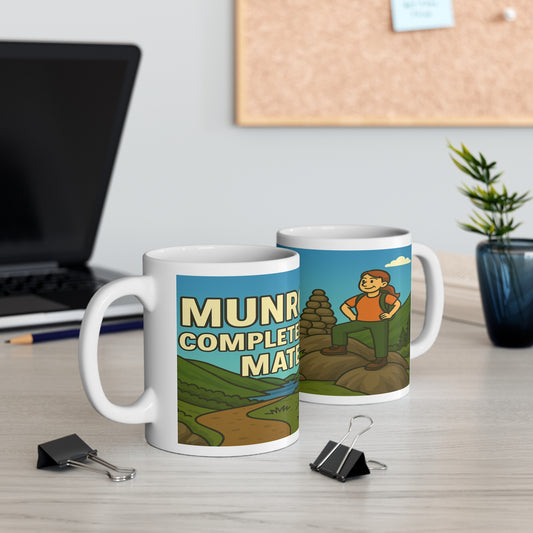 Munros? Completed It Mate Mug - For her - Funny Adventure Cup for Hikers | Outdoor Gift for Nature Lovers and Walkers