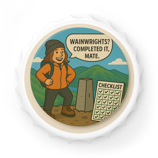 Wainwrights Completed It Mate Bottle Opener For Her - Funny Hiking Gift Magnetic Beer Opener for Walkers and Outdoor Lovers