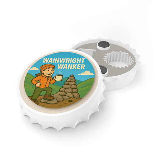 Wainwright Wanker Bottle Opener - Funny Hiking Gift for Her | Magnetic Beer Opener for Walkers, Campers & Outdoor Lovers