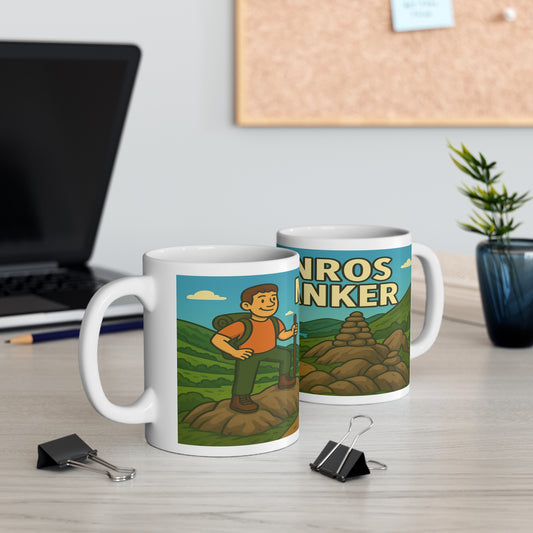 Munro Wanker – 11oz Hiking Mug for Sarcastic Summit Baggers - For Him