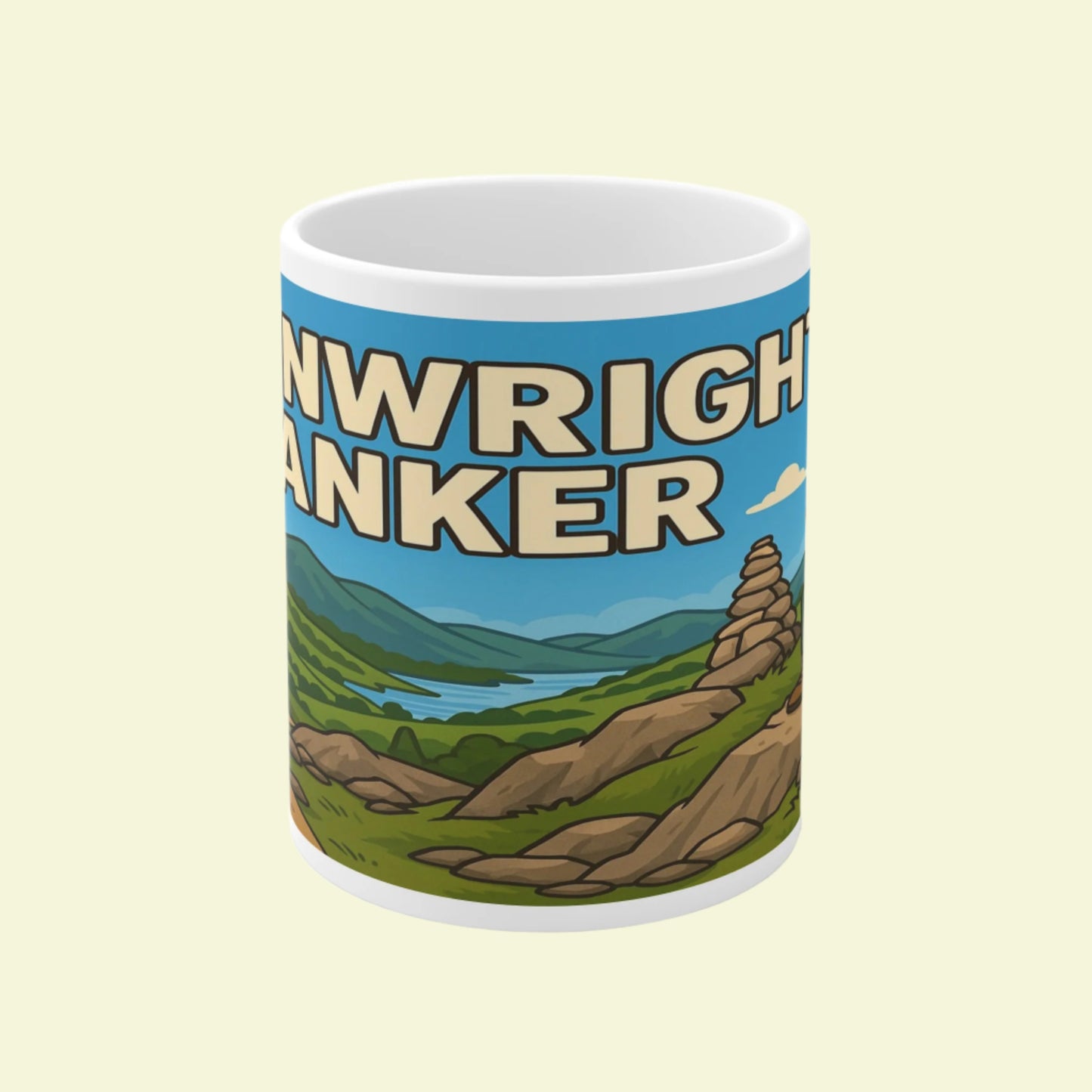 Ceramic Mug 11oz – Wainwright Wanker for Her | Funny Hiking Gift