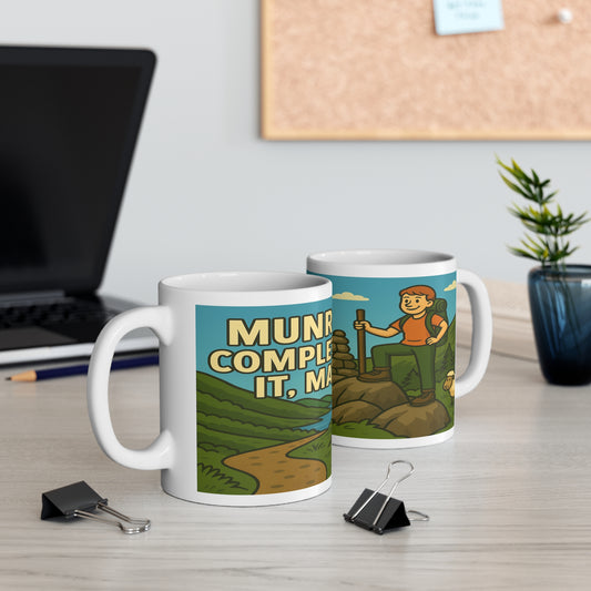 Munros? Completed It Mate Mug - For her - Funny Adventure Cup for Hikers | Outdoor Gift for Nature Lovers and Walkers