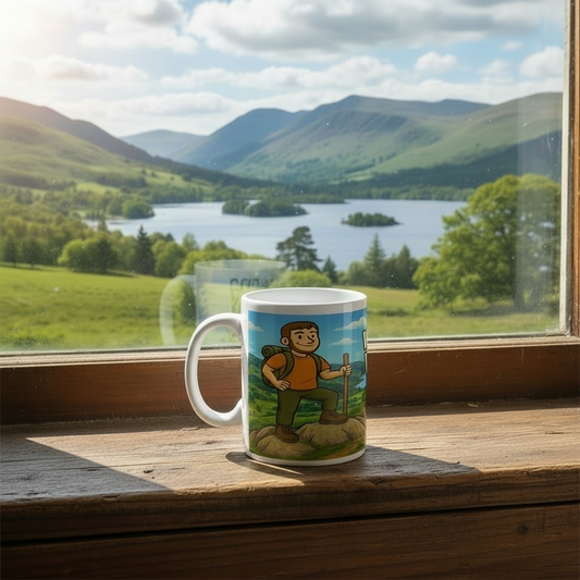 Wainwright Wanker Mug - Funny Hiking Gift for Him | Ceramic Coffee Mug