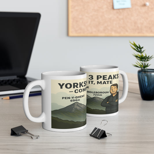 Yorkshire 3 Peaks – Completed It, Mate Mug For Him - Funny Adventure Cup for Hikers | Outdoor Gift for Nature Lovers and Walkers