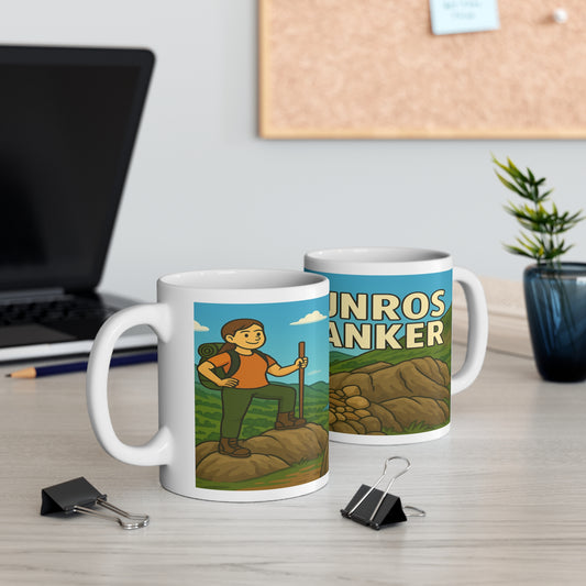 Munro Wanker – 11oz Hiking Mug for Sarcastic Summit Baggers - For Her