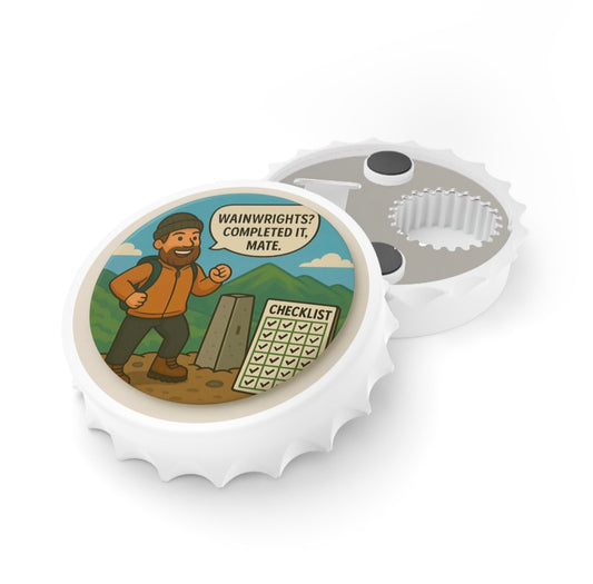 Wainwrights Completed It Mate Bottle Opener For Him - Funny Hiking Gift Magnetic Beer Opener for Walkers and Outdoor Lovers