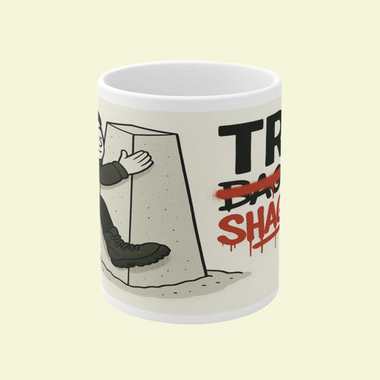 Ceramic mug for women who hike trig points - funny design