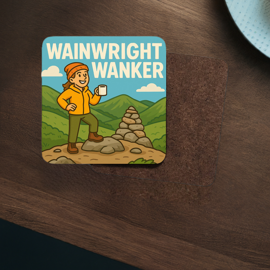 Sarcastic Lake District coaster for female Wainwright baggers - The Obese Hiker