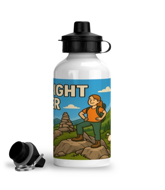 Wainwright Wanker 400ml Aluminium Sports Water Bottle - Funny Hiking Gift for Her