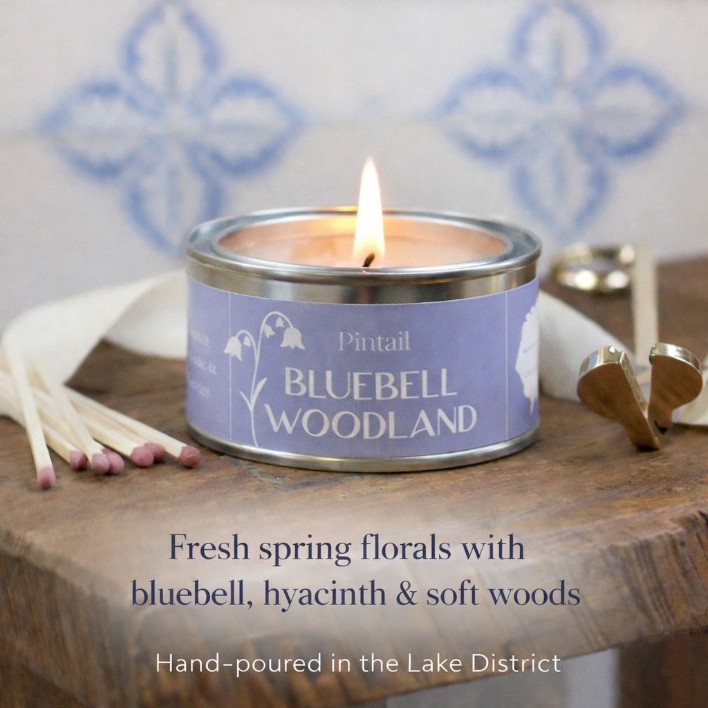 Lake District Hand Poured Candle Gift Set | Natural Scented Paint Tin Candles (4 Pack)