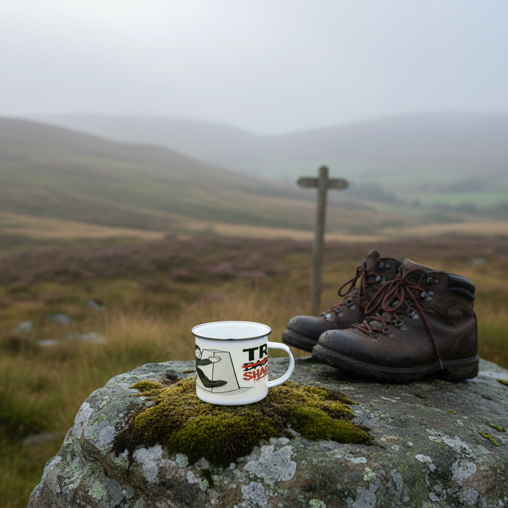 Enamel Mug 12oz – Trig Shagger for Her | Funny Hiking & Mountain Gift