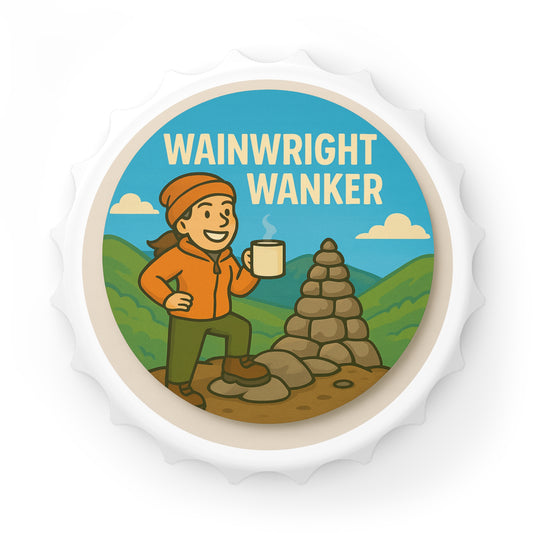 Wainwright Wanker Bottle Opener - Funny Hiking Gift for Her | Magnetic Beer Opener for Walkers, Campers & Outdoor Lovers