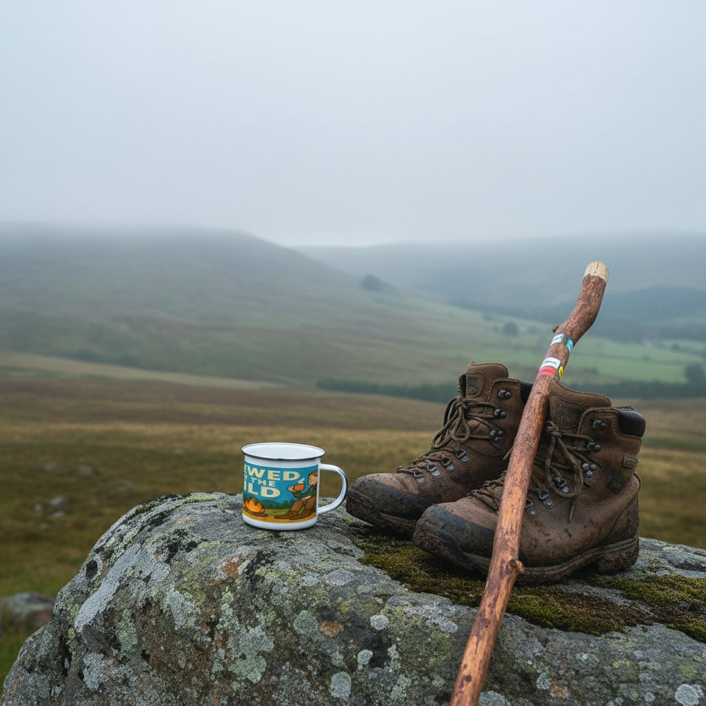 Enamel Mug 12oz – Brewed for the Wild for Her | Camping & Hiking Gift