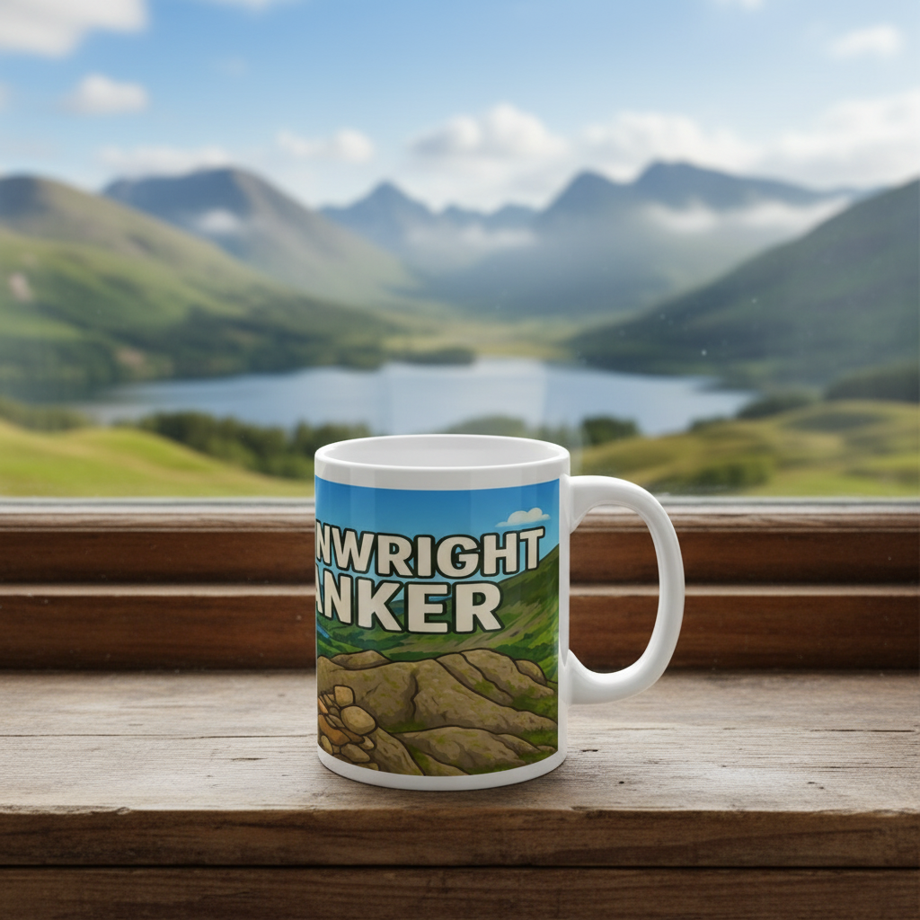 Ceramic Mug 11oz – Wainwright Wanker for Hikers | Funny Hiking Gift for Him