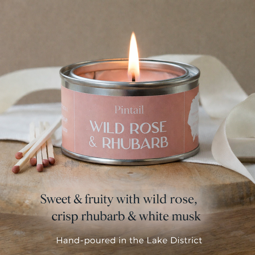 Lake District Hand Poured Candle Gift Set | Natural Scented Paint Tin Candles (4 Pack)