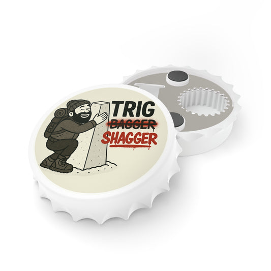 Trig Bagger Bottle Opener - Funny Hiking Gift for Him | Magnetic Beer Opener for Walkers, Campers & Outdoor Lovers