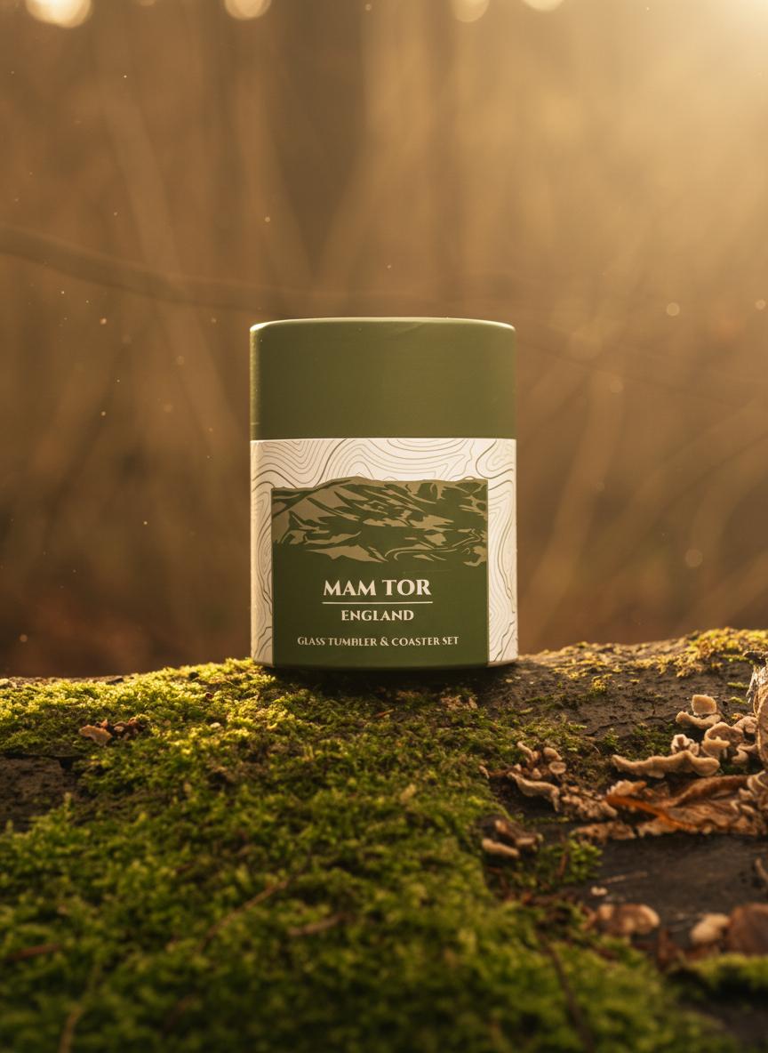 Mam Tor Whisky Tumbler 300ml | Peak District Gift