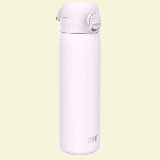 White water bottle with a lid on a white background