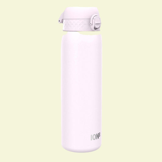 White water bottle with 'ION8' branding on a white background