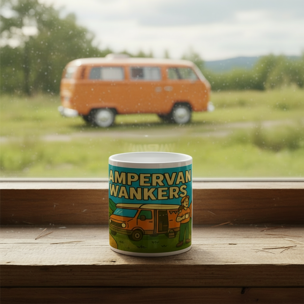 Ceramic Mug 11oz – Campervan Wankers Couple | Funny Camping Gift