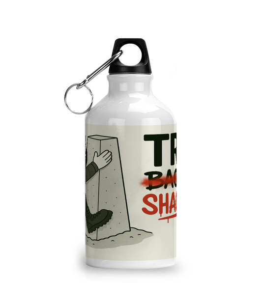 Trig Bagger - 400ml Aluminium Sports Water Bottle - Funny Hiking Gift for Her