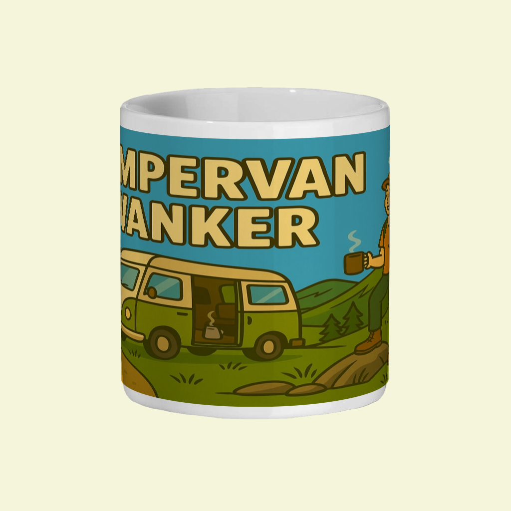 campervan wanker ceramic mug