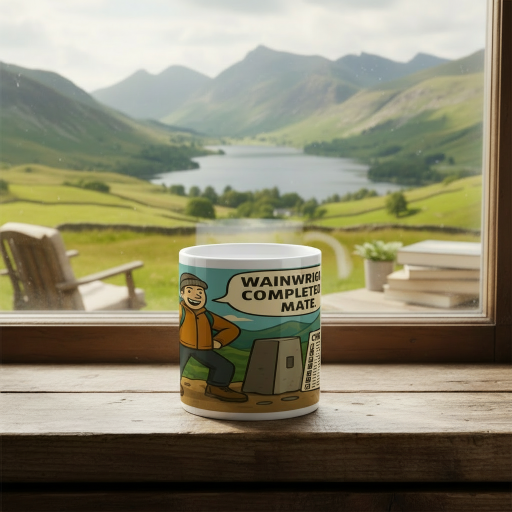 Ceramic Mug 11oz – Wainwrights Completed It Mate for Him | Hiking Gift