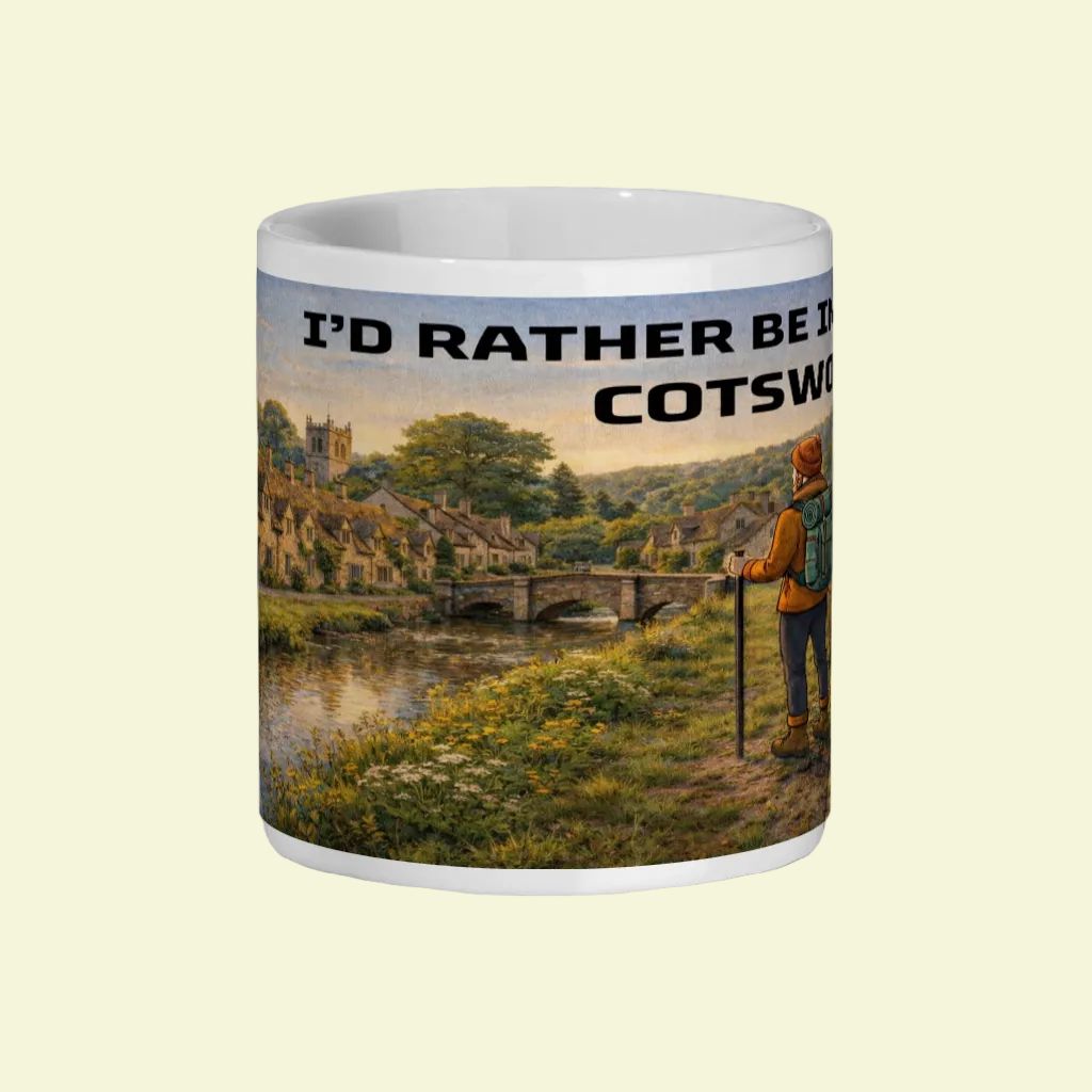 Ceramic Mug 11oz – I'd Rather Be in the Cotswolds for Him | Hiking Gift