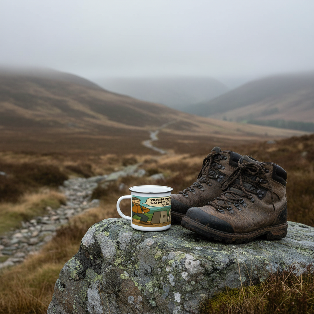 Enamel Mug 12oz – Wainwrights Completed It Mate for Him | Hiking Gift