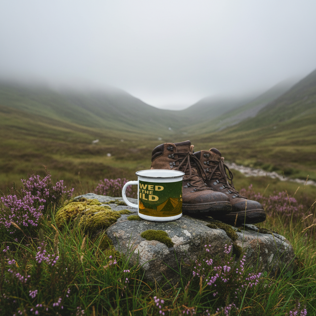 Enamel Mug 12oz – Brewed for the Wild Night for Her | Hiking Gift
