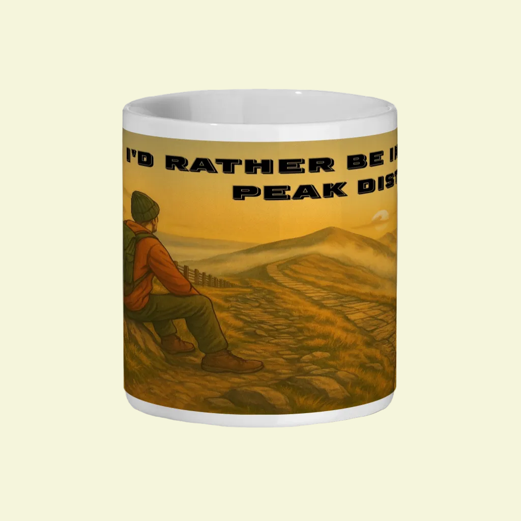 Ceramic Mug 11oz – I’d Rather Be in the Peak District for Him | Hiking Mug