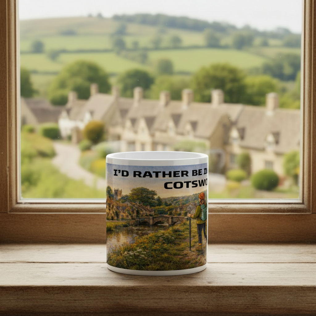 Ceramic Mug 11oz – I'd Rather Be in the Cotswolds for Her | Hiking Gift