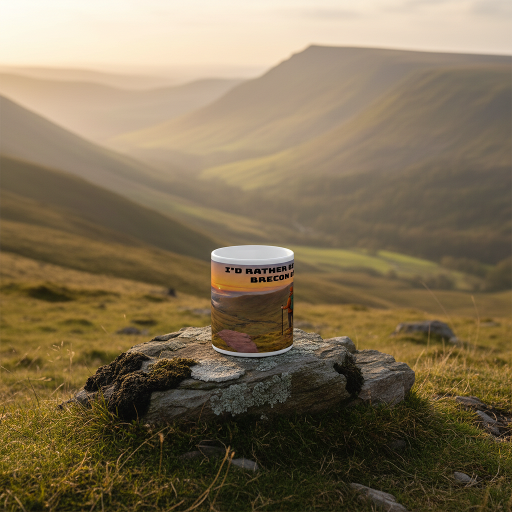 Ceramic Mug 11oz – I'd Rather Be in the Brecon Beacons for Him | Hiking Gift