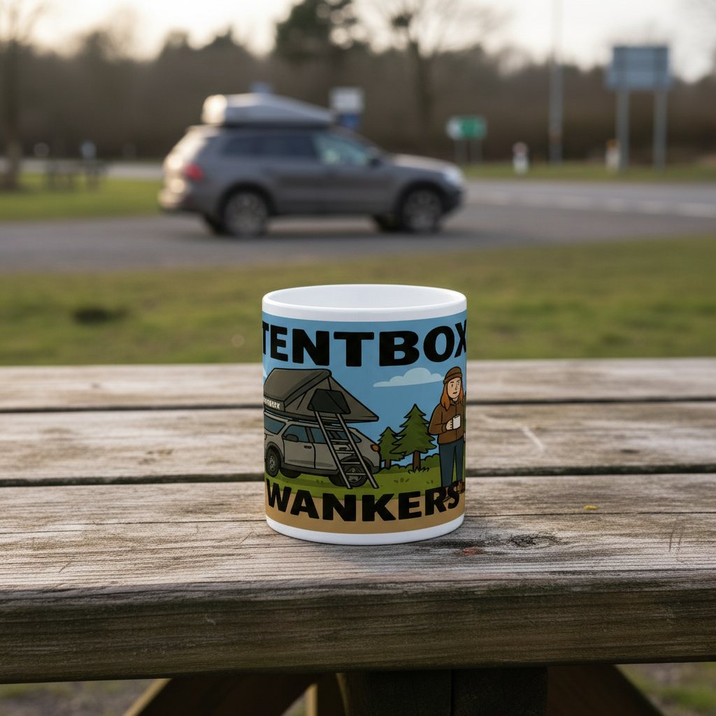 Ceramic Mug 11oz – Tentbox Wankers Couple for Campers | Funny Van Life Gift