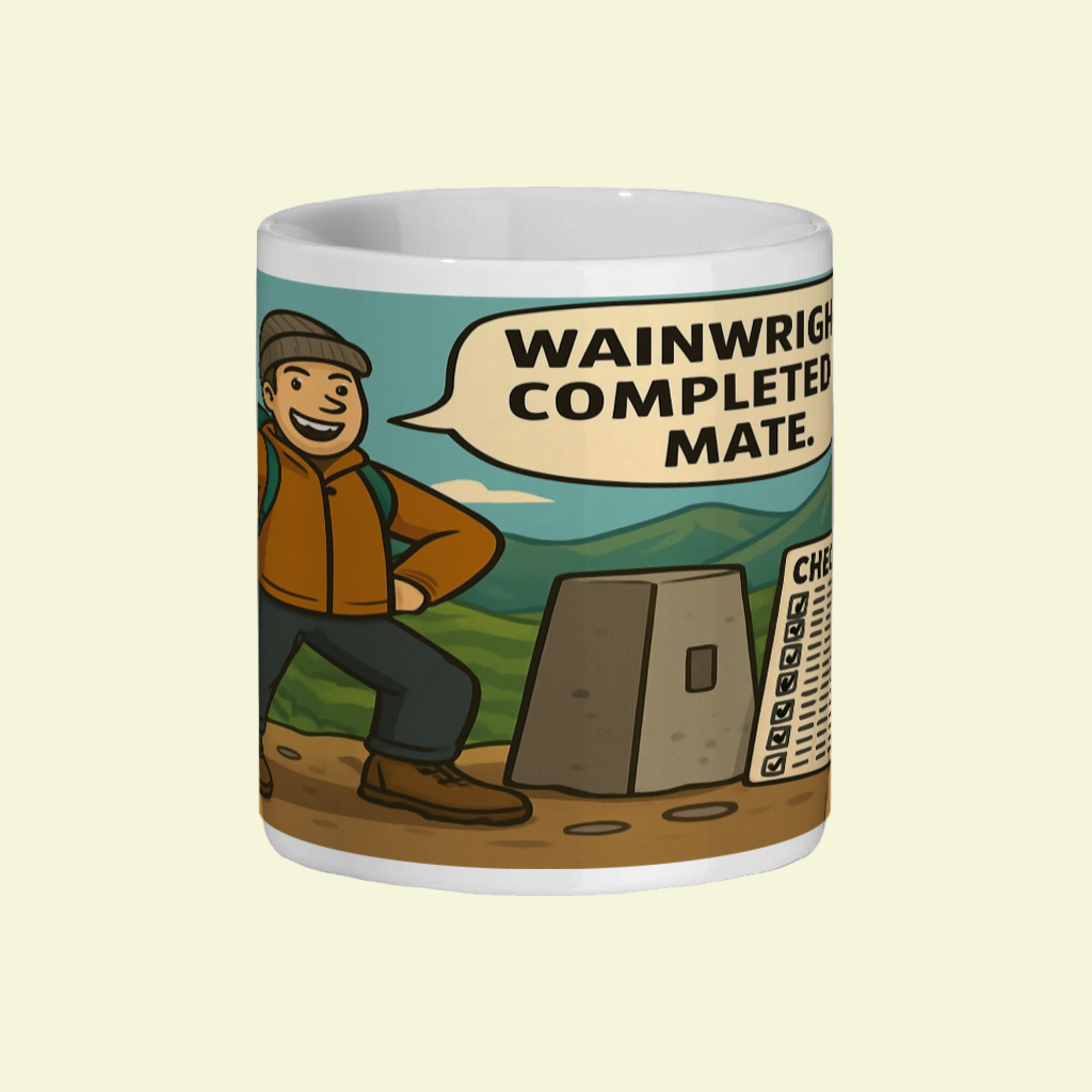 Ceramic Mug 11oz – Wainwrights Completed It Mate for Him | Hiking Gift