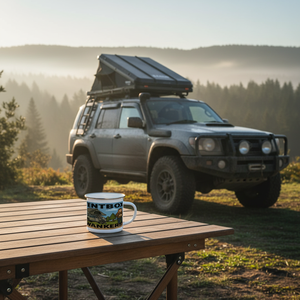 Enamel Mug 12oz – Tentbox Wankers Couple | Funny Camping Gift