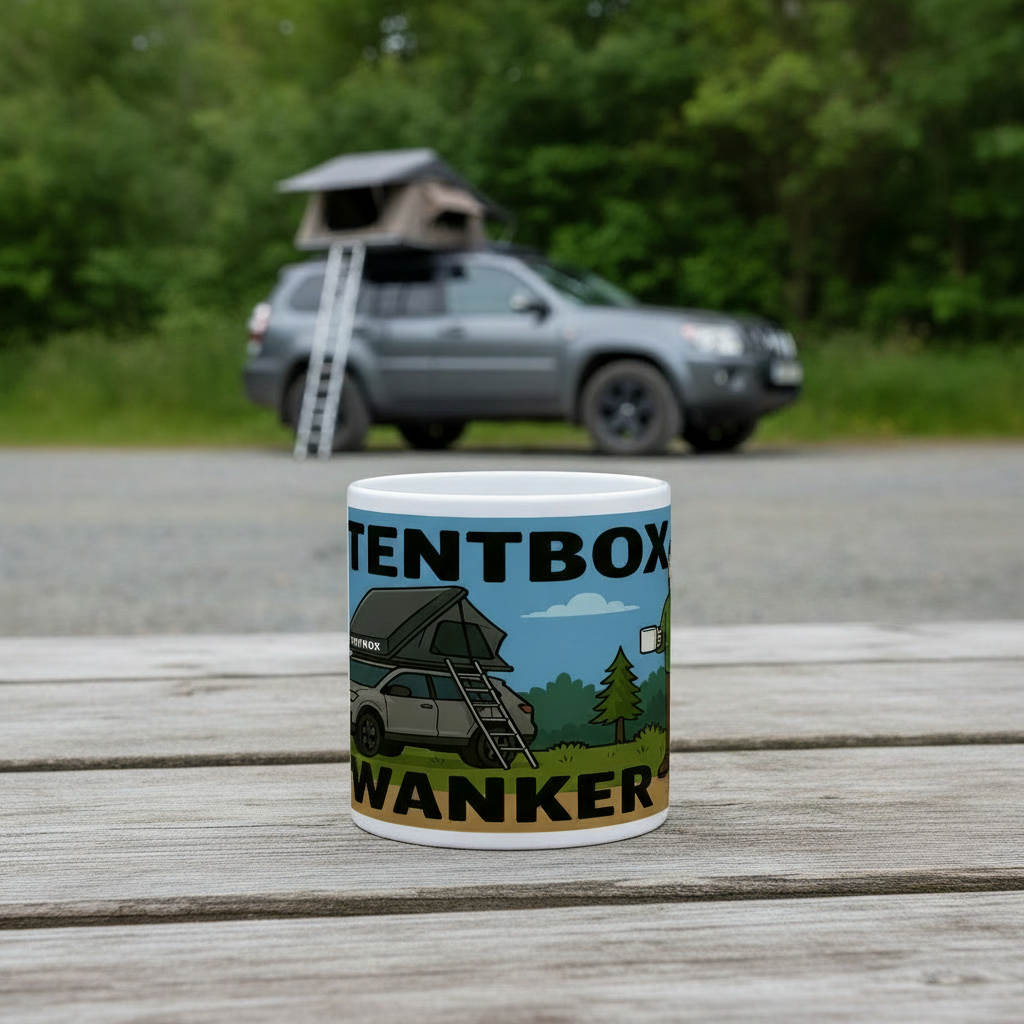 Ceramic Mug 11oz – Tentbox Wanker for Him | Funny Camping Gift