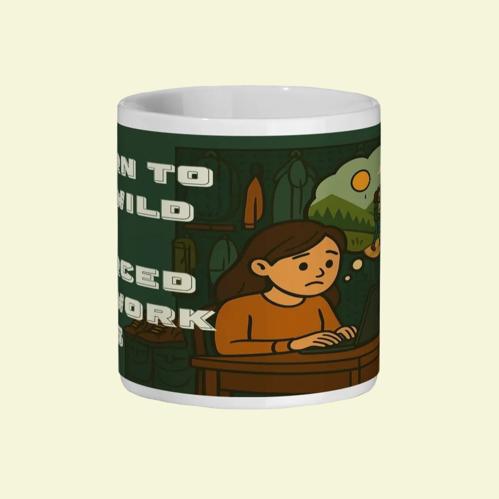 Ceramic Mug 11oz – Born to Be Wild for Her | Funny Work & Outdoor Gift