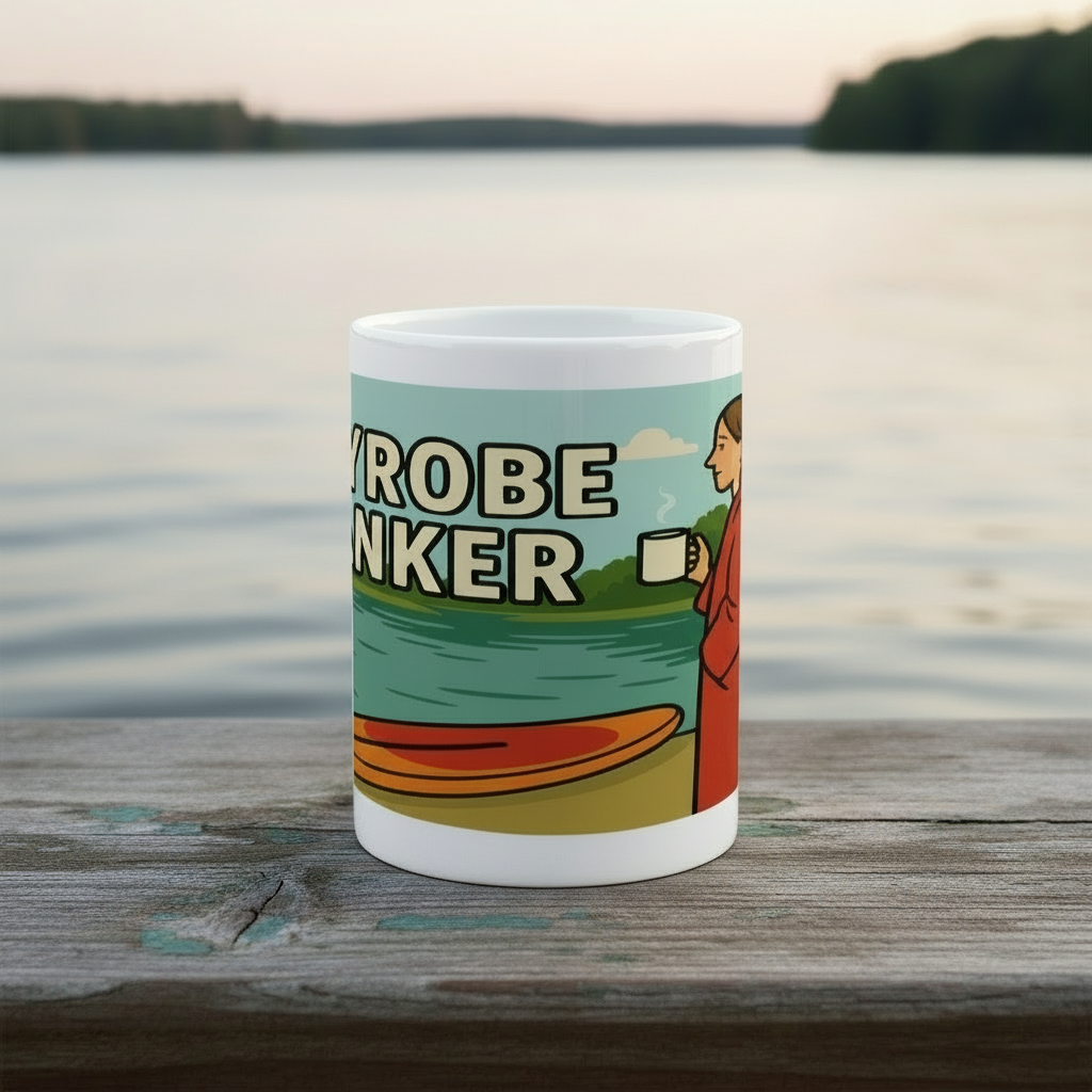 Ceramic Mug 15oz – Dryrobe Wanker for Her | Funny Outdoor Swim Gift