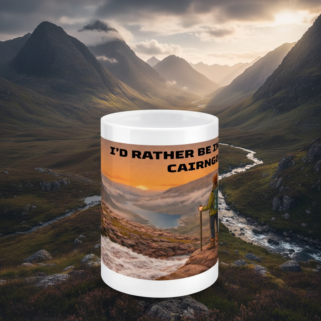 Ceramic Mug 15oz – I'd Rather Be in the Cairngorms for Her | Hiking Gift
