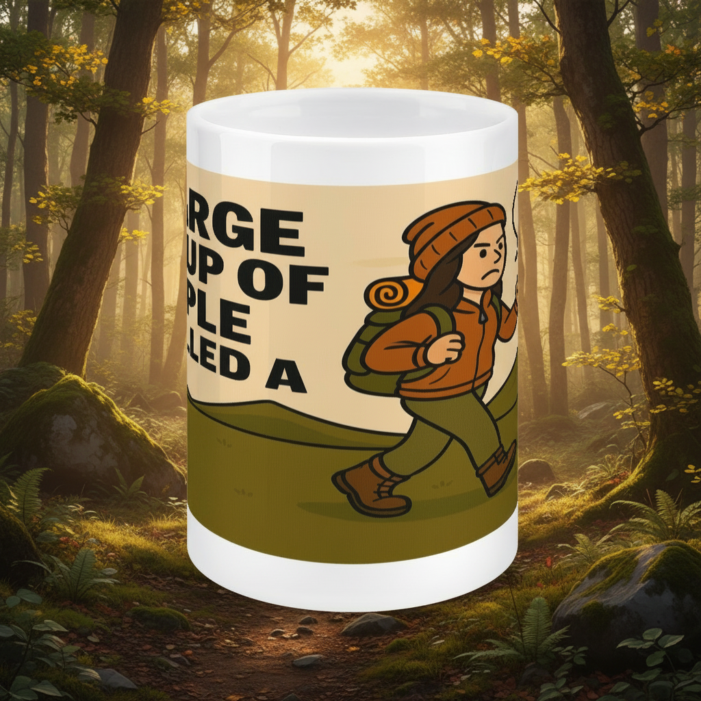 Ceramic Mug 15oz – A Large Group of People for Her | Funny Outdoors Gift