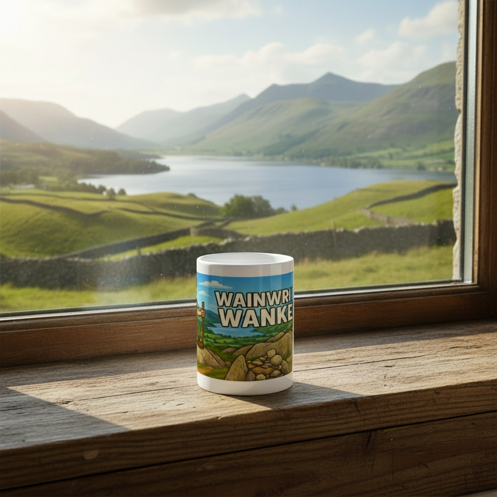 Ceramic Mug 15oz – Wainwright Wanker for Him | Lake District Gift
