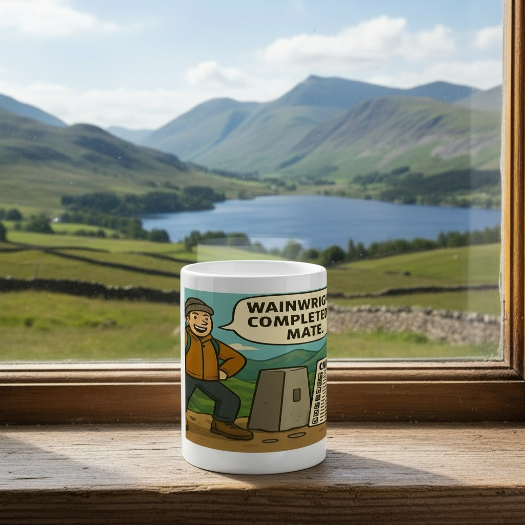 Ceramic Mug 15oz – Wainwrights Completed It Mate for Him | Hiking Gift