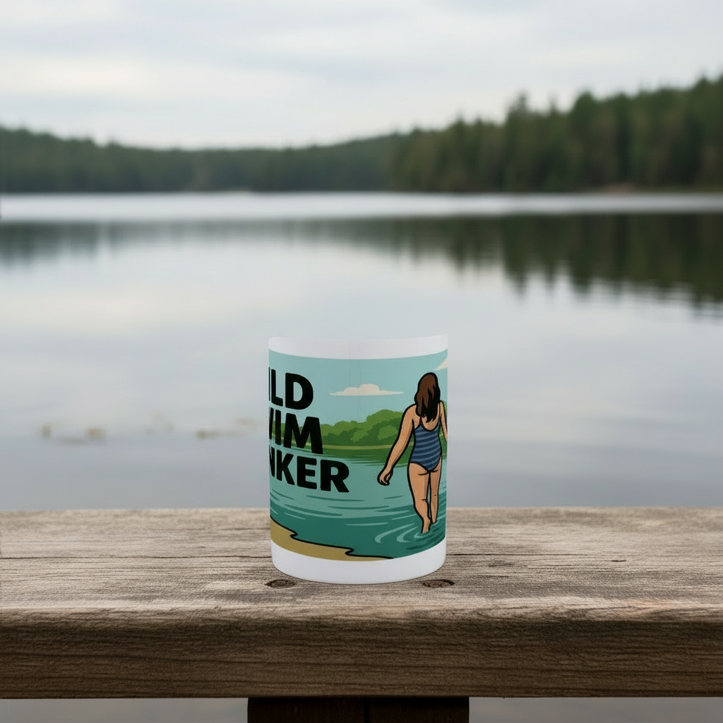 Ceramic Mug 15oz – Wild Swim Wanker for Her | Outdoor Swim Gift