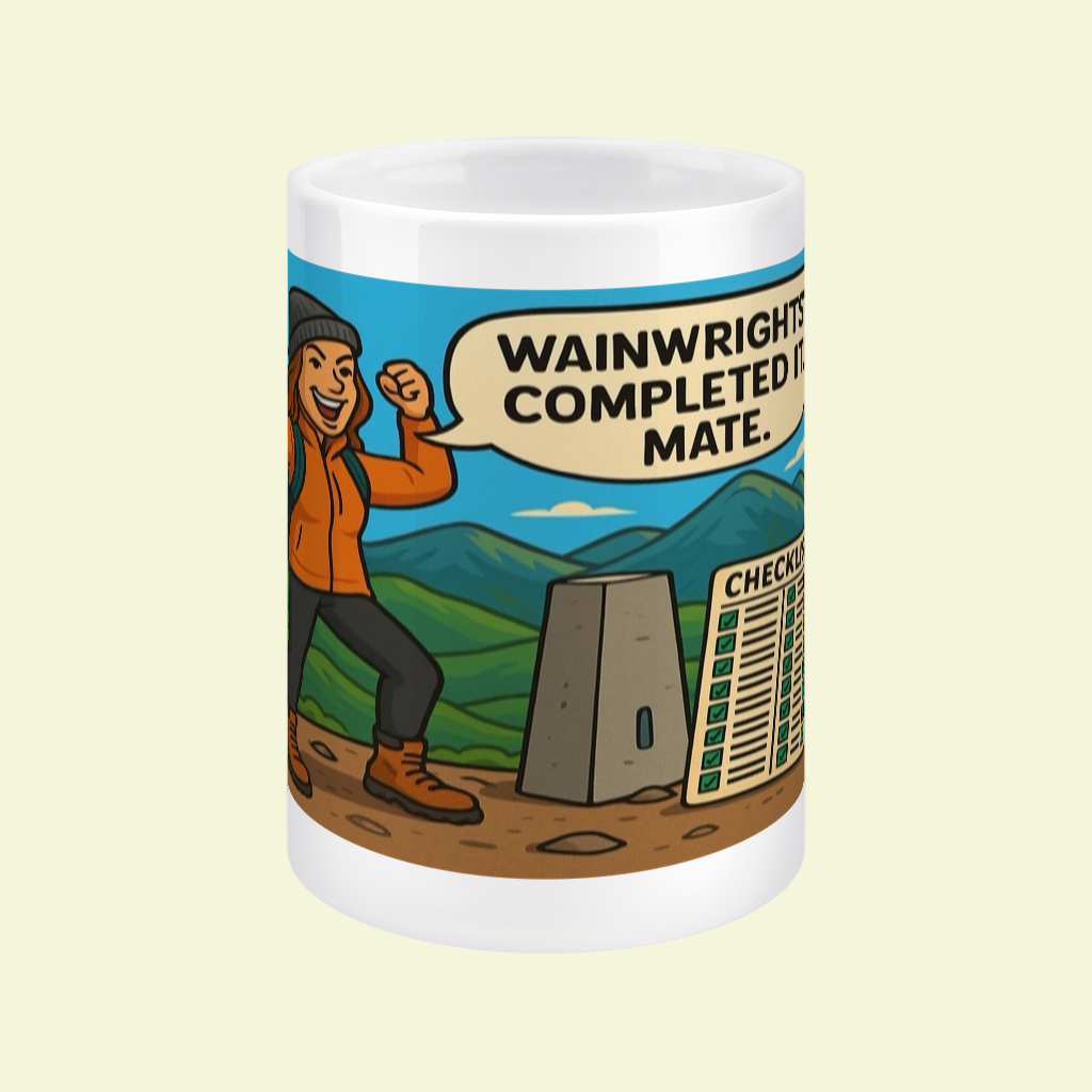 Ceramic Mug 15oz – Wainwrights Completed It Mate for Her | Hiking Gift