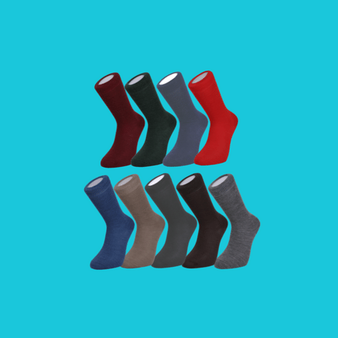 Duchy Everyday Merino Socks 9 pair mixed color gift set made in Yorkshire