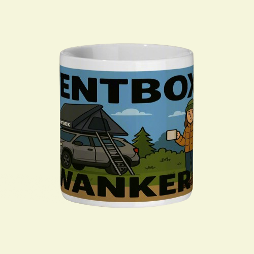 Tentbox Ceramic Mug for Her – Funny Camping & Van Life Gift
