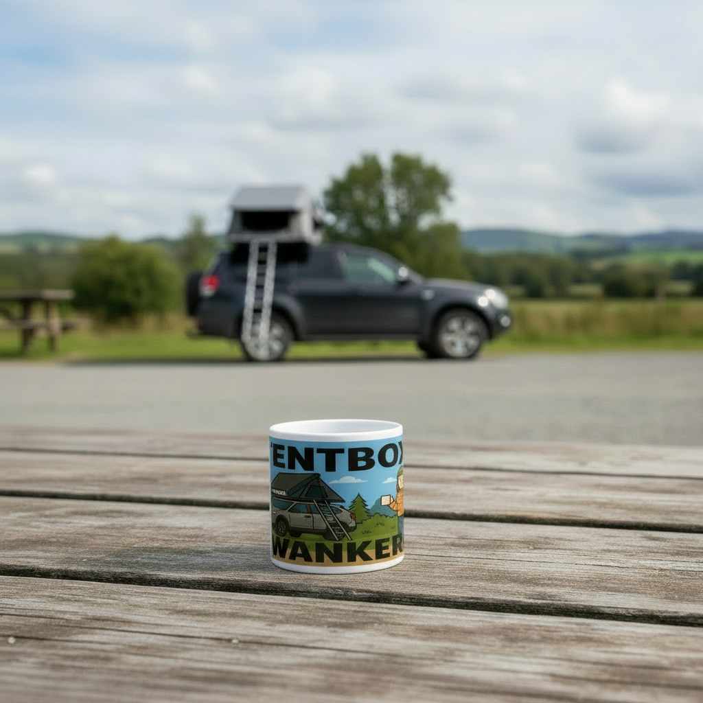 Ceramic Mug 11oz – Tentbox Wanker for Her | Funny Camping Gift