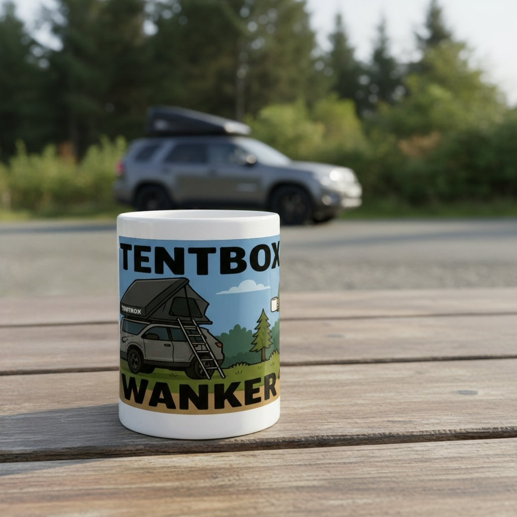 Ceramic Mug 15oz – Tentbox Wanker for Him | Funny Camping Gift